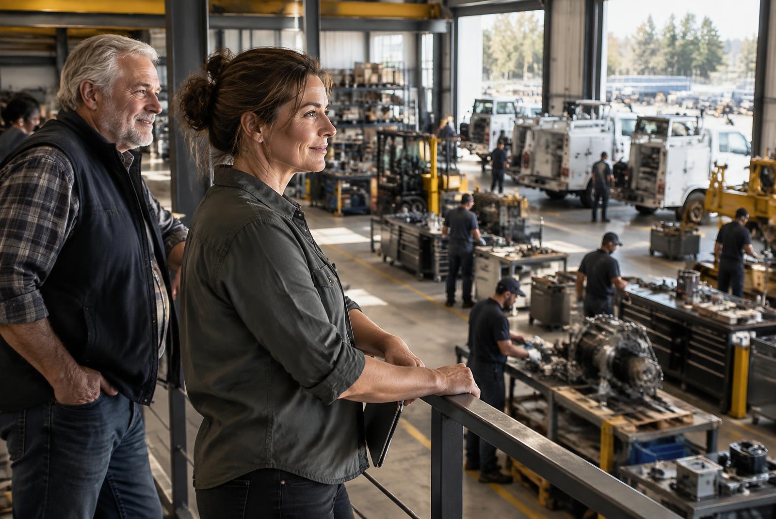 Owner and exited operator overlooking a thriving field-service business